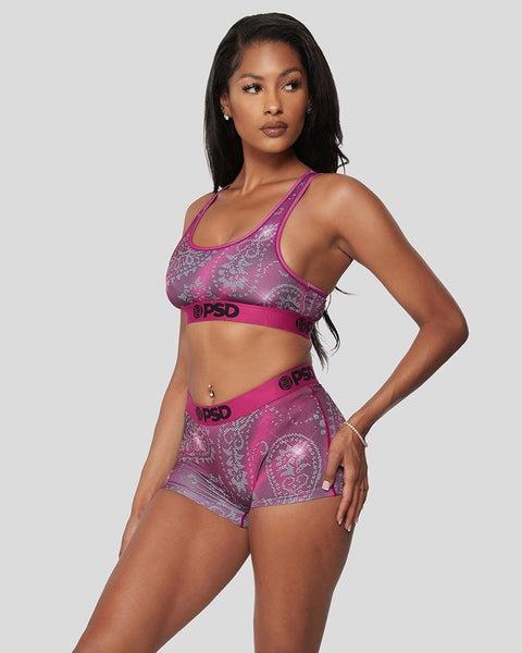 Fuchsia Ice Paisley